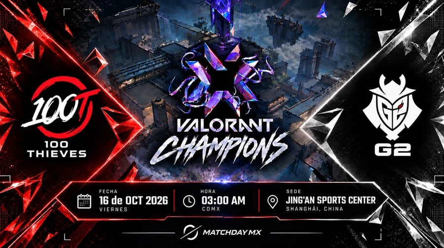 100 Thieves vs G2 Previa, Champions Shanghai: Análisis, momios y claves del duelo de supervivencia