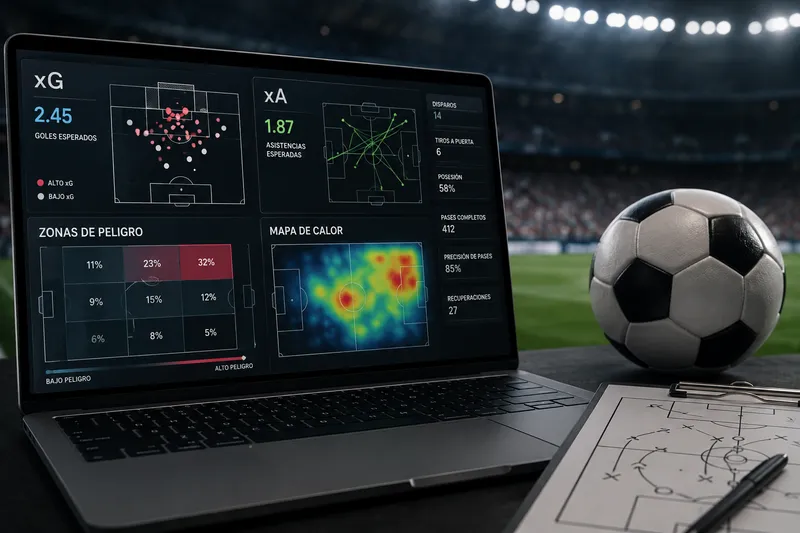 Guía de Modelos Estadísticos Avanzados en el Fútbol: xG, xA, Zonas de Peligro y Mapas de Calor