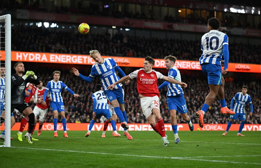 Brighton vs Arsenal: las Gaviotas desafían el poder de fuego de los Gunners