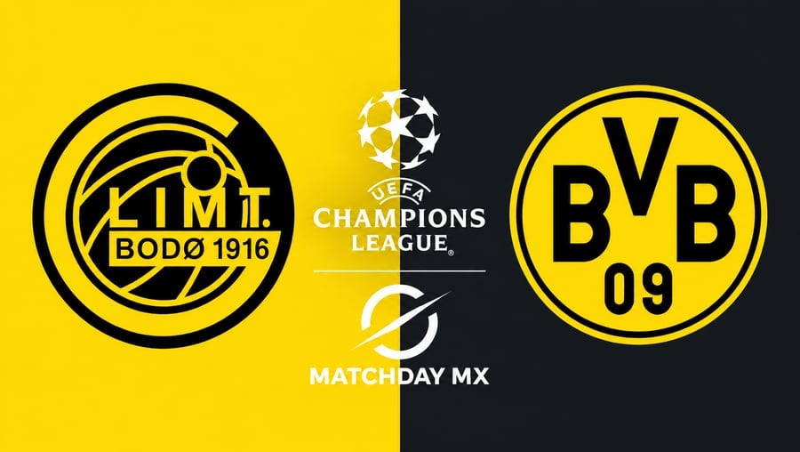 Bodø/Glimt vs Borussia Dortmund: Horario, canal y dónde ver la Champions League