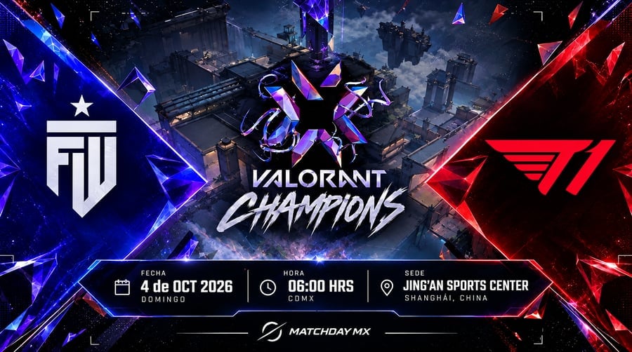 FUT Esports vs T1 en vivo: Dónde ver la serie decisiva de VALORANT Champions 2026