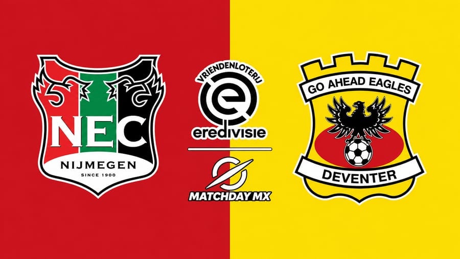 NEC Nijmegen vs Go Ahead Eagles: Guía completa para seguir el partido de la Eredivisie