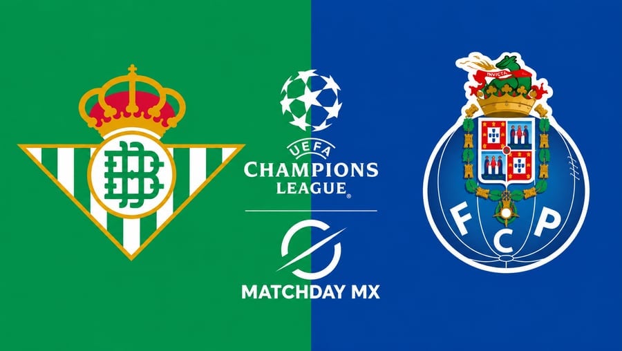 Real Betis vs Porto: Guía completa de horarios y canales de TV para la Champions League