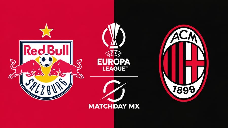 Red Bull Salzburgo vs AC Milan en la Europa League 2026: Horarios, canales y dónde ver en vivo