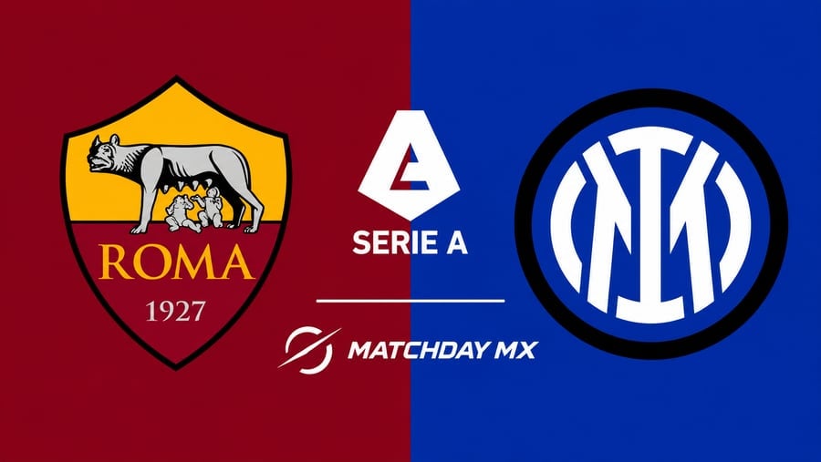 Roma vs Inter: Guía completa de horarios y dónde ver el choque de la Serie A