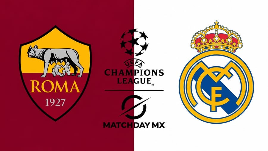 Roma vs Real Madrid en la Champions League: Horarios, canales y dónde ver