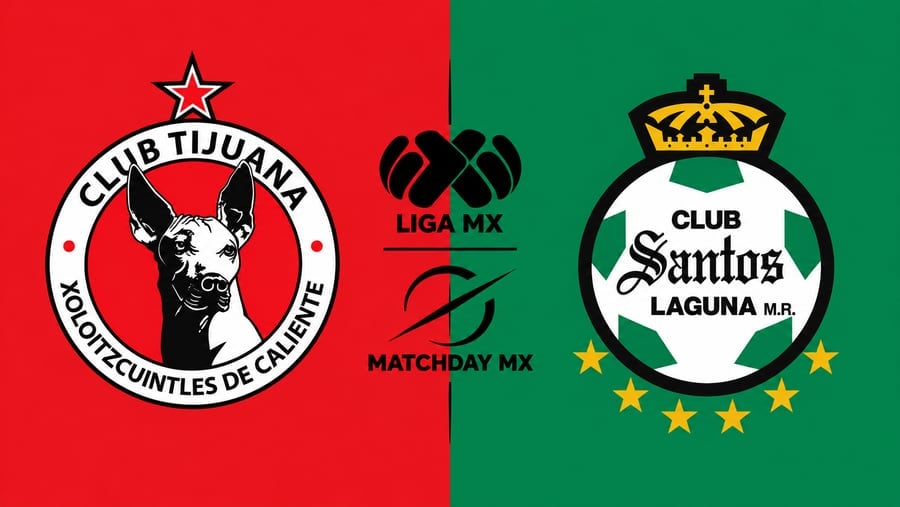 Tijuana vs Santos Laguna: horario y dónde ver el partido de Liga MX