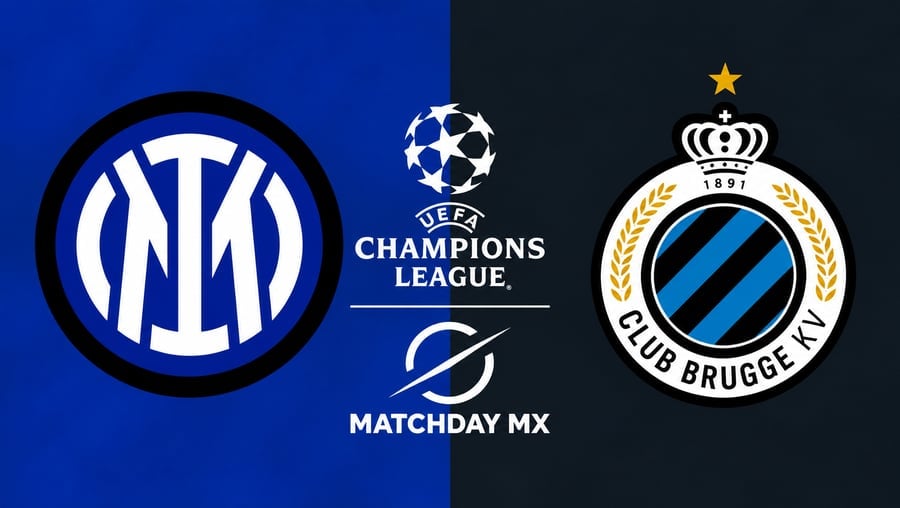 Inter de Milán vs Club Brujas: Horario, Canales y Dónde Ver la Champions League