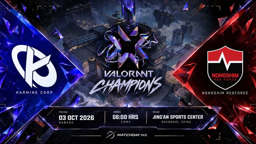 Karmine Corp vs Nongshim RedForce en VALORANT Champions 2026: Análisis del Decider y Claves del Veto