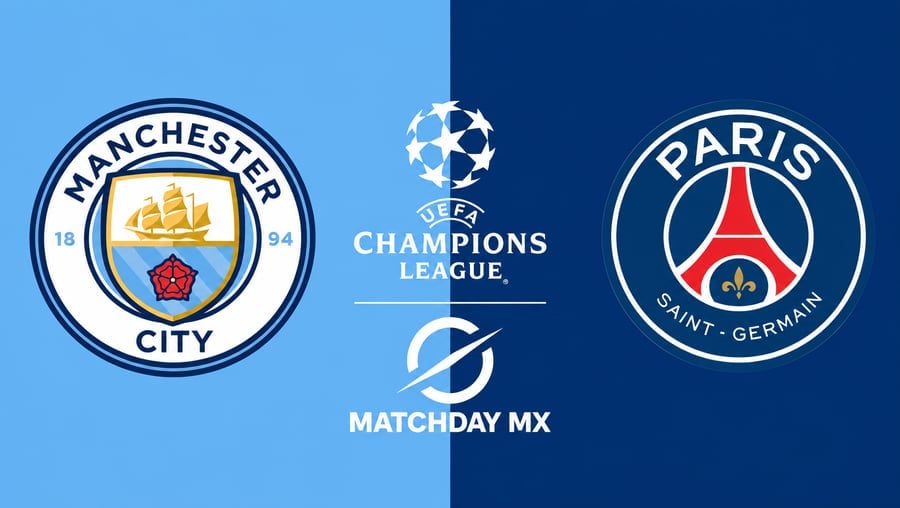 Manchester City vs PSG en la Champions League: Horarios, canales y dónde ver