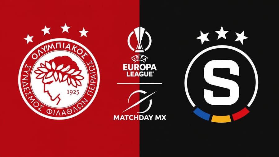 Olympiacos vs Sparta Praga en la Europa League 2026: Horarios, canales y dónde ver en vivo